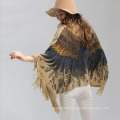 Womens Cardigan Wraps Winter Knitted Eagle Printing Shawls Sweater Poncho (SP619)